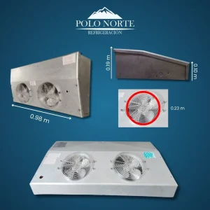 EVAPORADOR DE TECHO-2 VENTILADORES DE BAJA TEMPERATURA